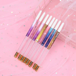 Ручка шариковая, Basir, синие чернила, серия "Лягушка", объемный светящийся корпус с кристаллами, 12 шт