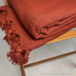 Плед-покрывало из хлопка Berlino, цвет Терракот
