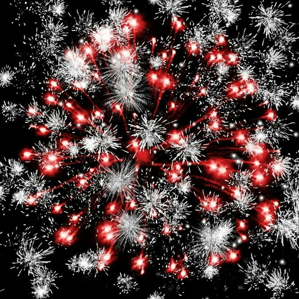 Салют, Фейерверк РС6360 Мороз и Ко (0,8" х 19 залпов) яркий, красочный салют. Высота до 25метров.