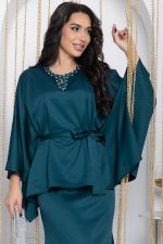 Костюм с юбкой Альсия (изумрудный) К14392-5М LT Collection