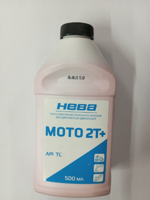 Масло моторное, п/синт. Нева МОТО 2ТPlus, канистра 0,5л