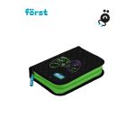 Пенал 1 отделение, 200*140*40 Först "Super gamer", дополнительная откидная секция, полиэстер