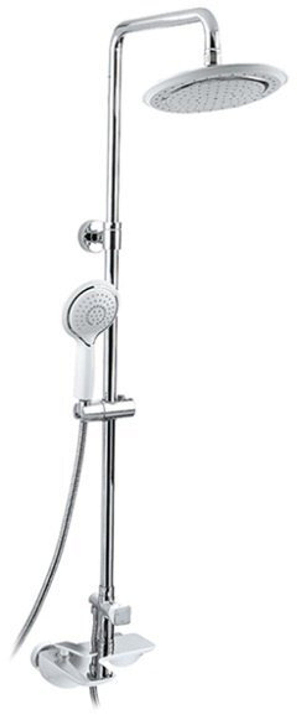 Душевая стойка Timo Helmi SX-1070/00 412 chrome white, 3-х режимная, белая/хром