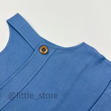 Комбинезон из футера "Summer moments" синяя волна