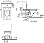 Унитаз Vitra Serenada 9722B003-7203 с бачком, с крышкой микролифт, белый