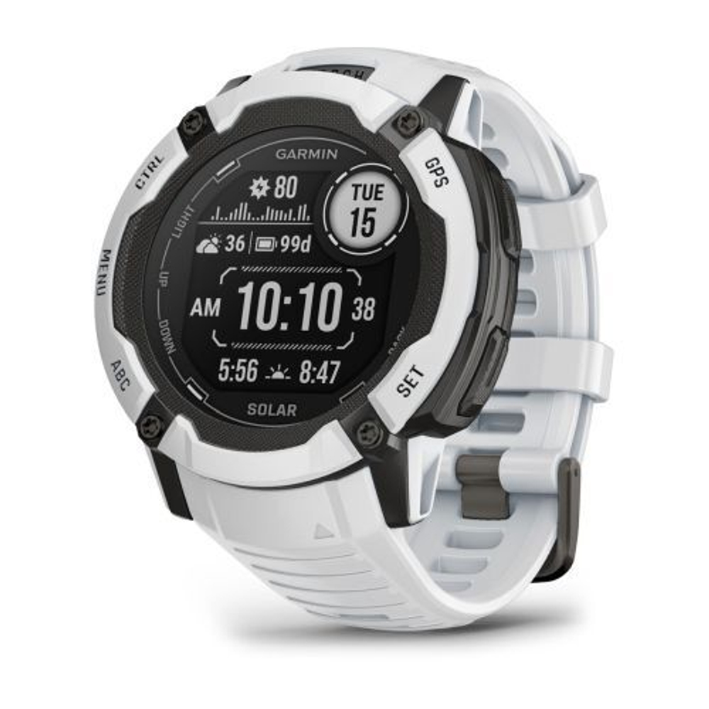 Смарт-часы Garmin INSTINCT 2X Solar белый, 010-02805-04