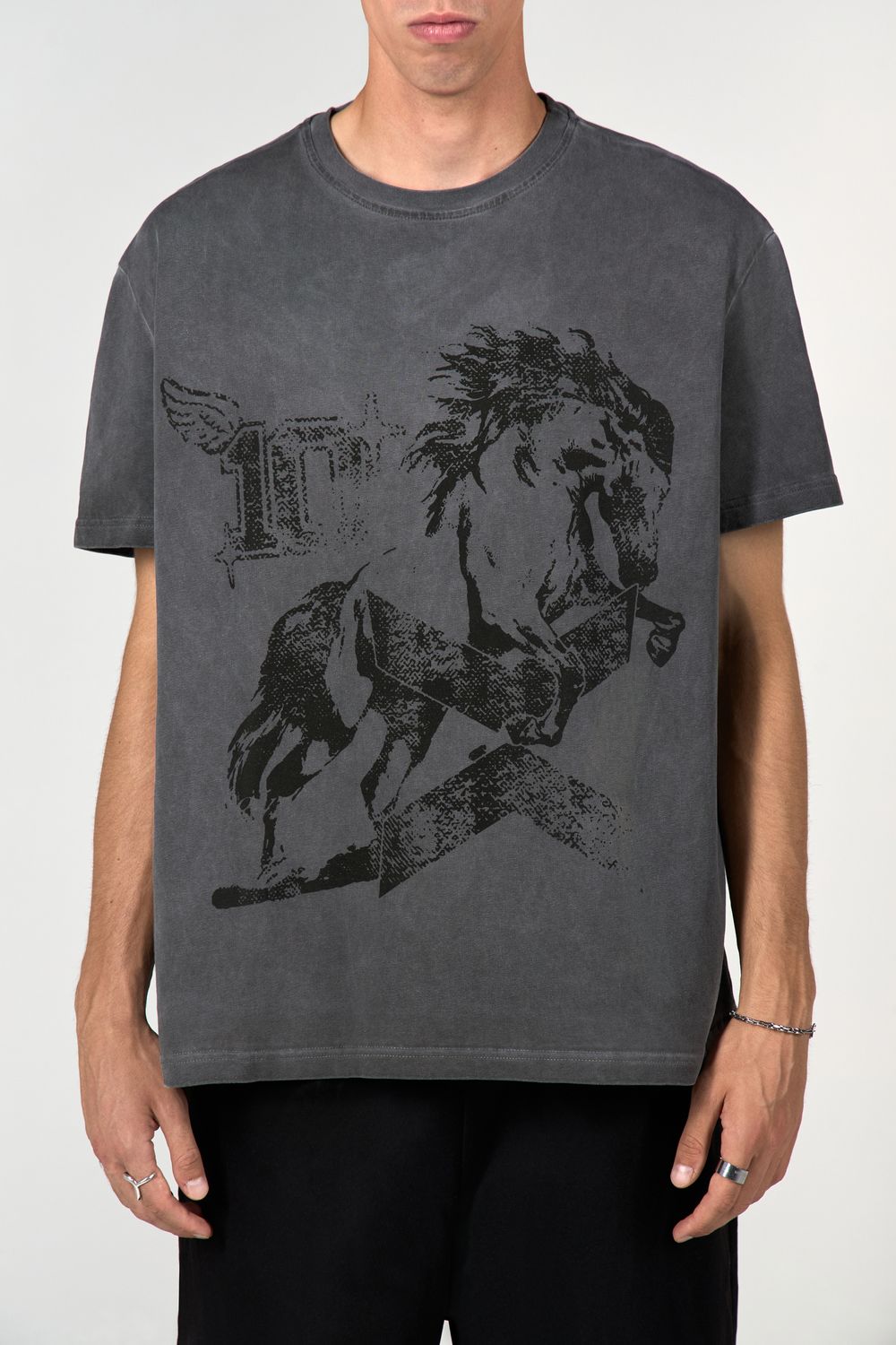 Футболка ФК 10 Stallion серая