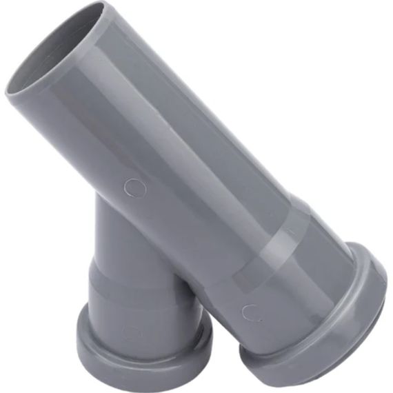 Тройник Политэк Пайп 50х40/45гр. ВК (80) купить в Москве и Московской области по низкой цене с доставкой по России — (2) Тройник Политэк Пайп 50х40/45гр. ВК (80) — (2)