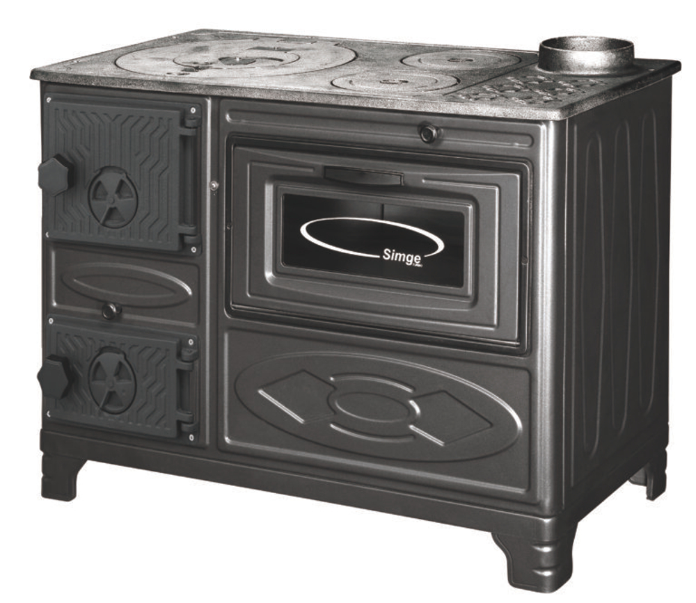 Дровяная кухонная печь Simge Soba 304 XL Black
