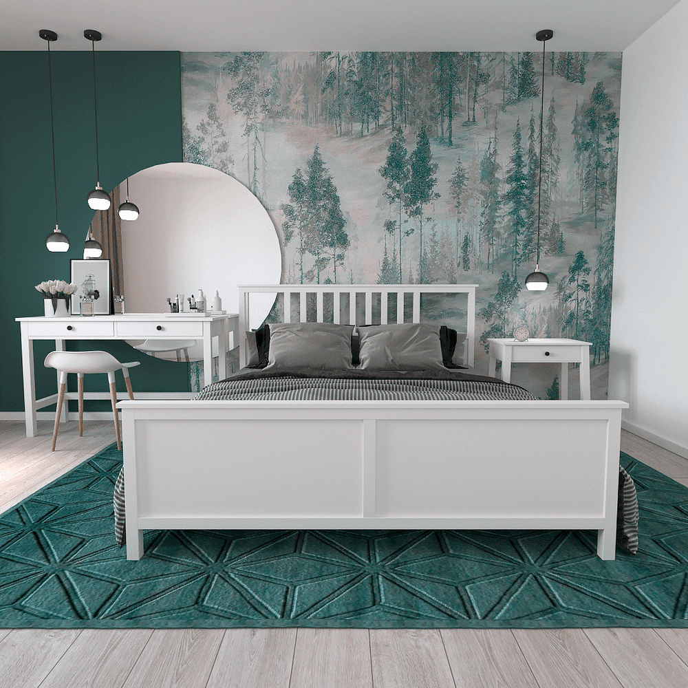 Кровать Ф156 двуспальная 160х200 (белый)