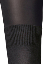 Стильные колготки с имитацией высоких гольфов (Размер: M-L) (Цвет: черный)