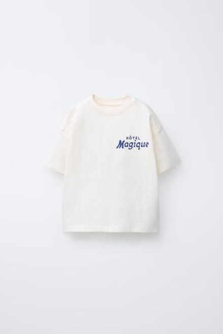 ZARA X HÔTEL MAGIQUE © ФУТБОЛКА С ПРИНТОМ, ЭКРЮ