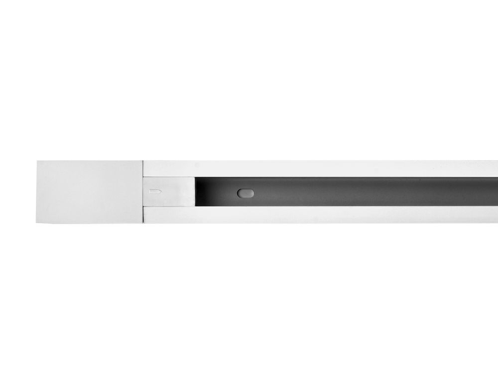 Ambrella Трековый шинопровод однофазный 1м, с сетевым вводом и заглушкой Track System GL7001