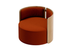 Кресло крутящееся Lagom 800 (терракотовый, натуральный дуб)