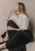 Popcorn cropped shirt