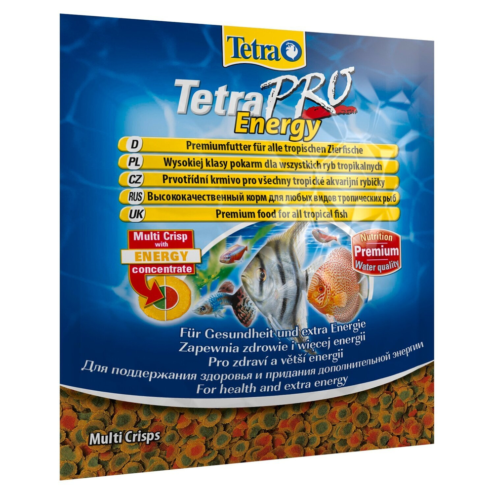 Tetra Pro Energy Crisps корм в виде чипсов для всех видов рыб для дополнительной энергии - 12 г