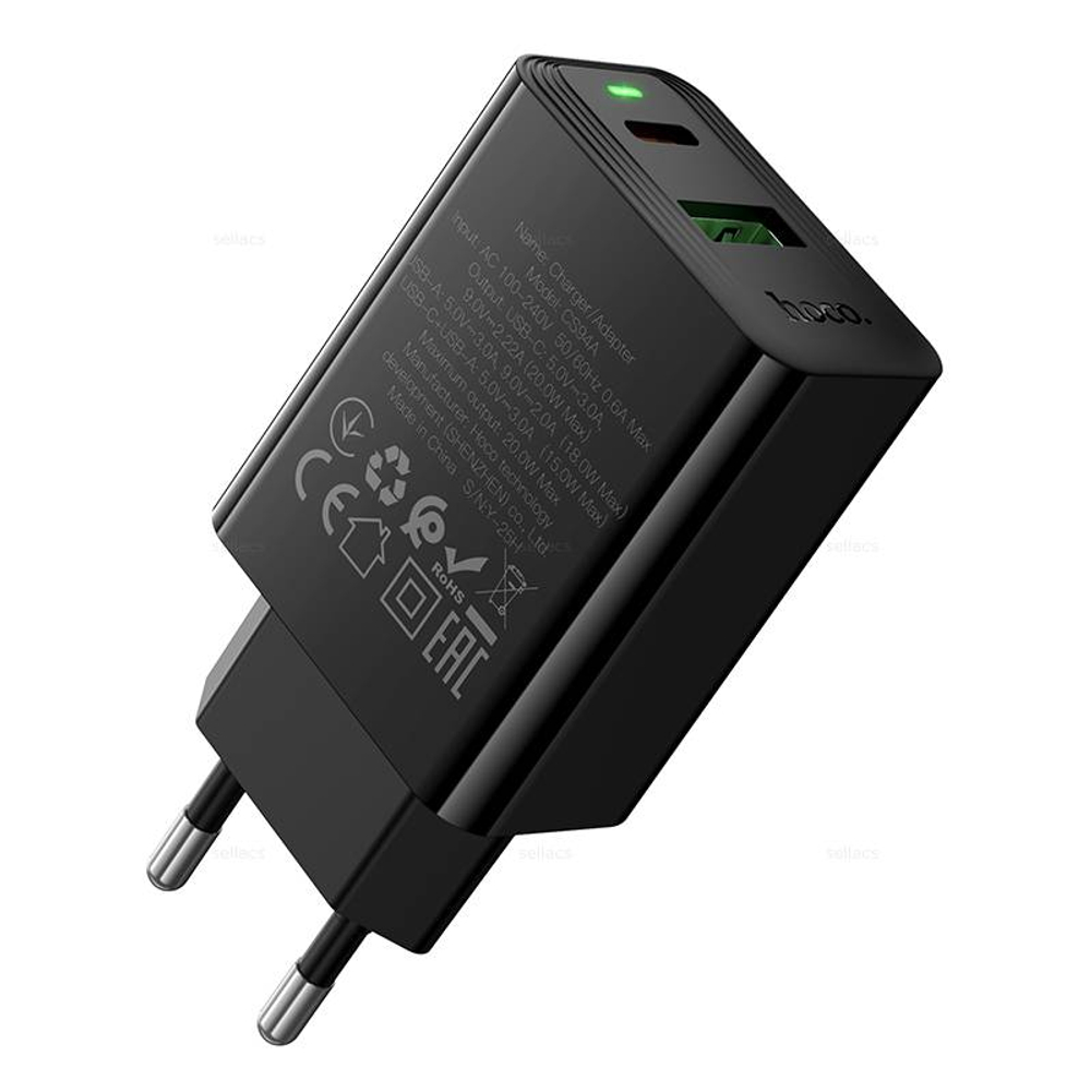 Hoco CS94A Leader PD20W+QC3.0 зарядное устройство