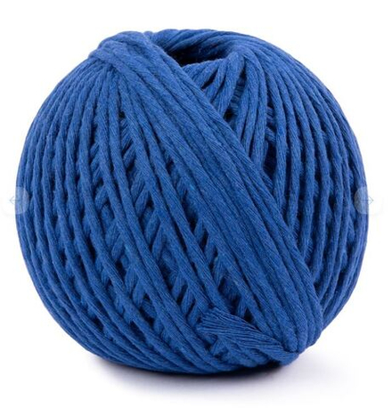 Шпагат хлопчатобумажный ШХ5 100% хлопок 1.5 мм ,синий