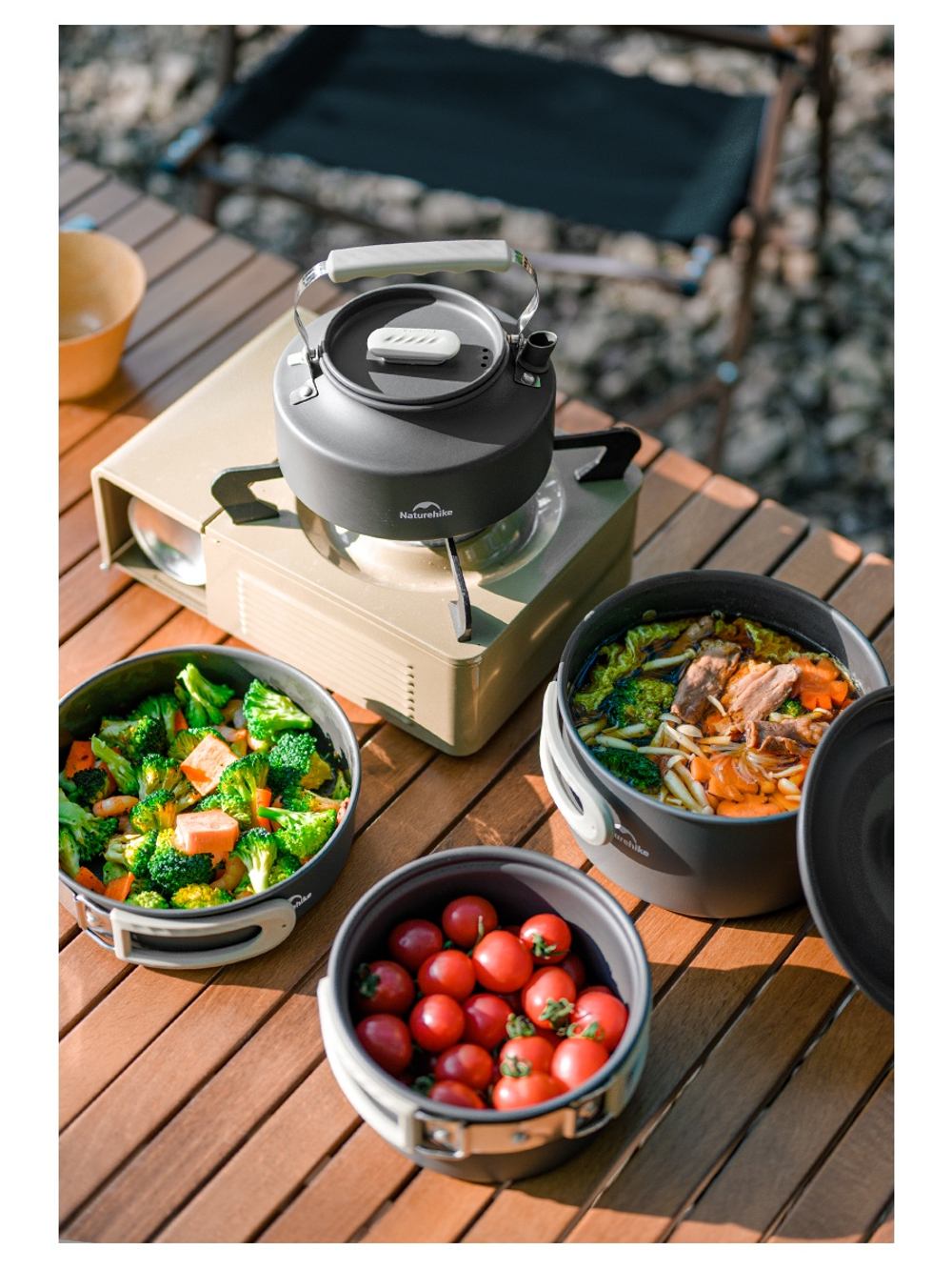 Чайник Naturehike 0,8л., алюминий, серый