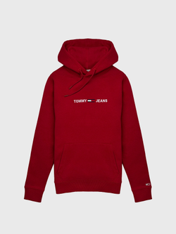 Худи Tommy Jeans Fleece Logo Wine Red