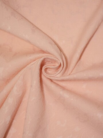 Костюмно-плательная ткань жаккард, 200 гр/м2, Х/б-75%, ПЭ-20%, Эластан-5%, 150 см, персиковый