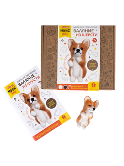 Валяние из шерсти Брелок Корги