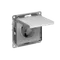 Розетка 1-м СП AtlasDesign 16А IP20 с заземл. защ. шторки с крышкой механизм алюм. SE ATN000346