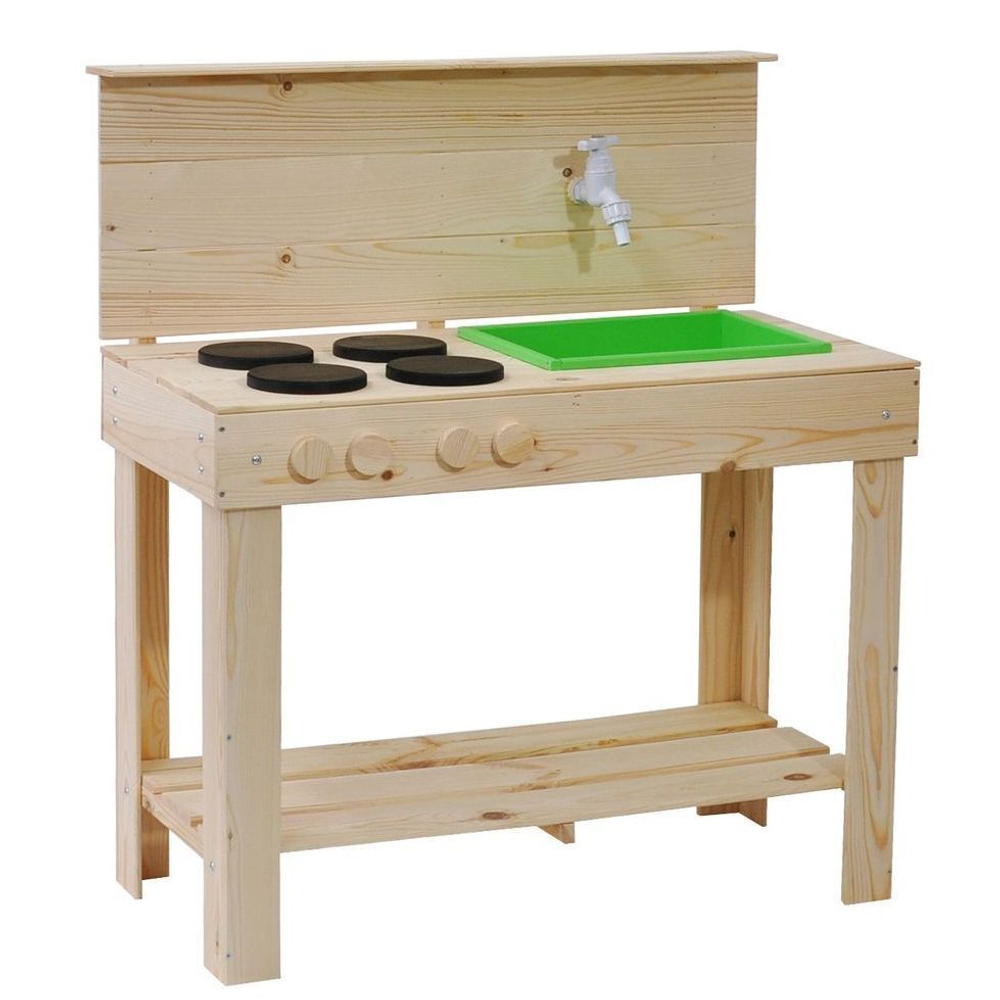 Dipriz Детская кухня игровая для девочек и мальчиков из массива сосны Офелия, развивающая детская игрушка