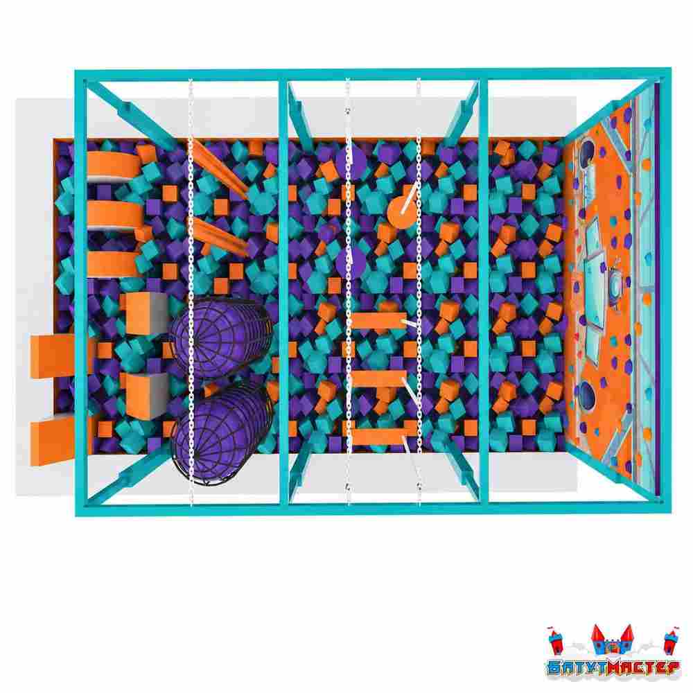 Ниндзя парк «Клан Силы», 8,2×5×3,1 м