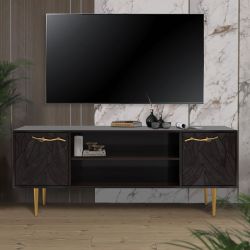 Тумба под ТВ Арт Колор leaves 155см Стайл Голд Терпкий коричневый