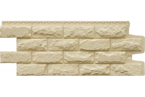 Фасадные панели GRAND LINE Колотый камень Премиум Бежевая