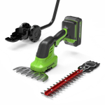 Аккумуляторные садовые ножницы-кусторез Greenworks G24SHT, 1600607,24v, без АКБ и ЗУ