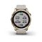 Умные часы Garmin FENIX 7S Sapphire Solar титановый кремово-золотой с светло-песочным силиконовым ремешком