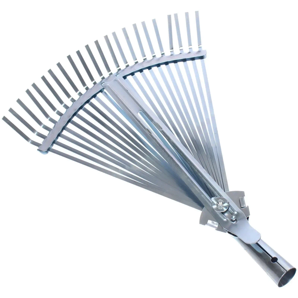 Грабли веерные пластинчатые оцинкованные 22 зуба 470*470мм