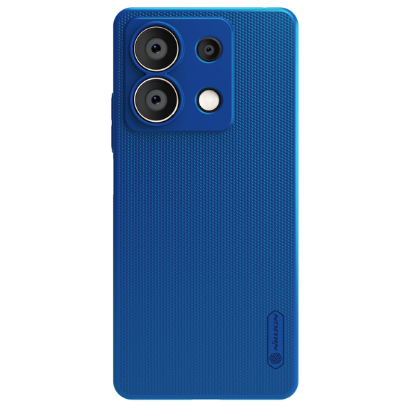 Тонкий жесткий чехол синего цвета (Peacock Blue) от Nillkin для Xiaomi Redmi Note 13 5G, серия Super Frosted Shield
