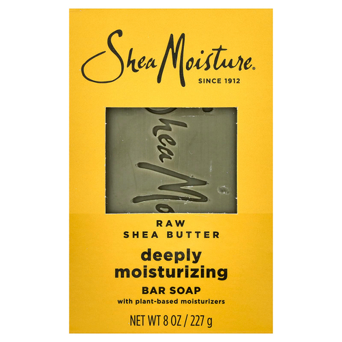 SheaMoisture, кусковое мыло с необработанным маслом ши, глубокое увлажнение, 227 г (8 унций)
