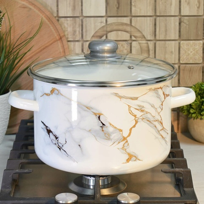 Кастрюля 5,5л "Marble" тм Appetite