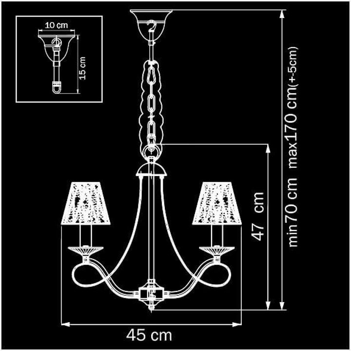 Подвесная люстра Osgona Riccio 705032