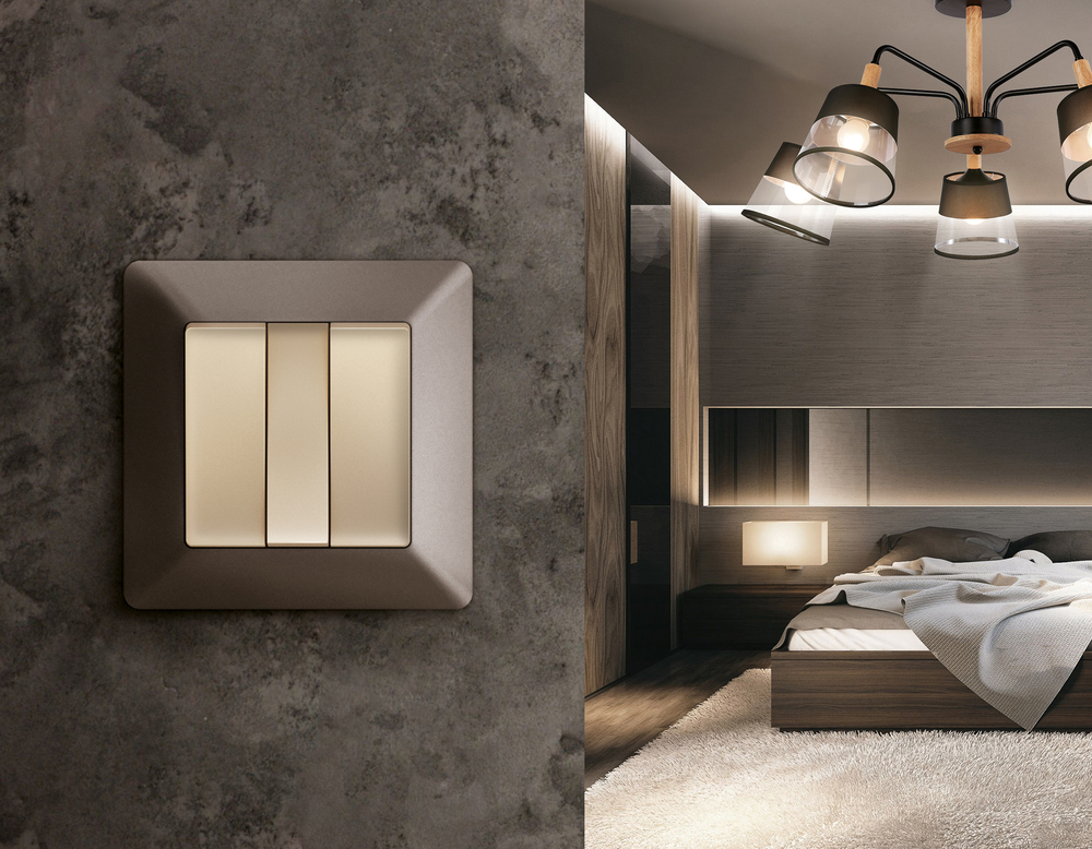 AF110631 Рамка ALFA Line (Темная бронза матовый) 1-ая