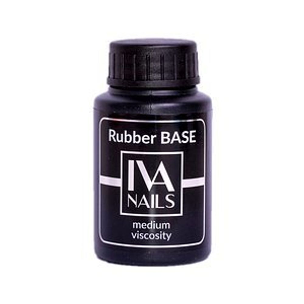 Base Rubber Medium Viscosity, 30ml, IVA NAILS