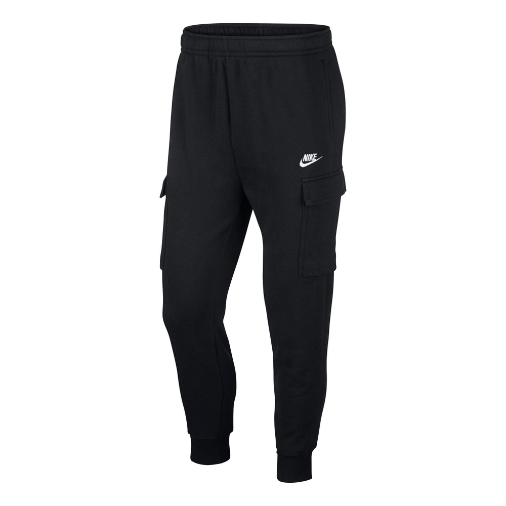 Мужские теннисные штаны Nike Sportswear Club Fleece Cargo Training Pants Men - Black
