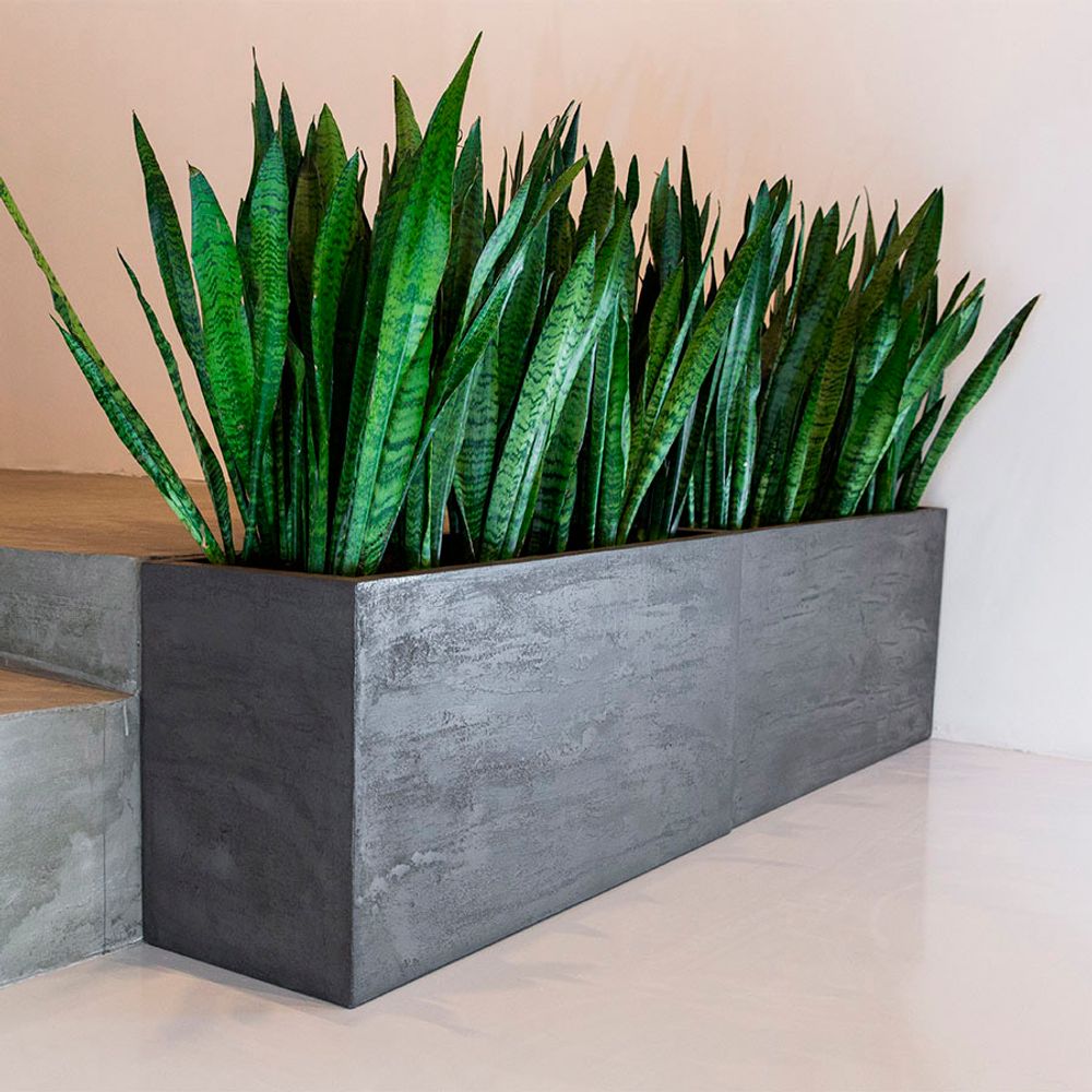 Кашпо CUBE BREZENT GREY 70 х 70 х 70