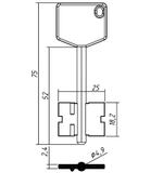 КЕРБЕРОС-3ПЛ (75/52х18.2х25х2.4)(4.9) КЕРБЕРОС РФ  KER3DP 15401
