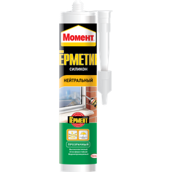 Герметик Момент 3000275 силиконовый нейтральный прозрачный 280 мл.