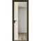 Алюминиевая дверь 7AG деорэ остеклённая со вставкой