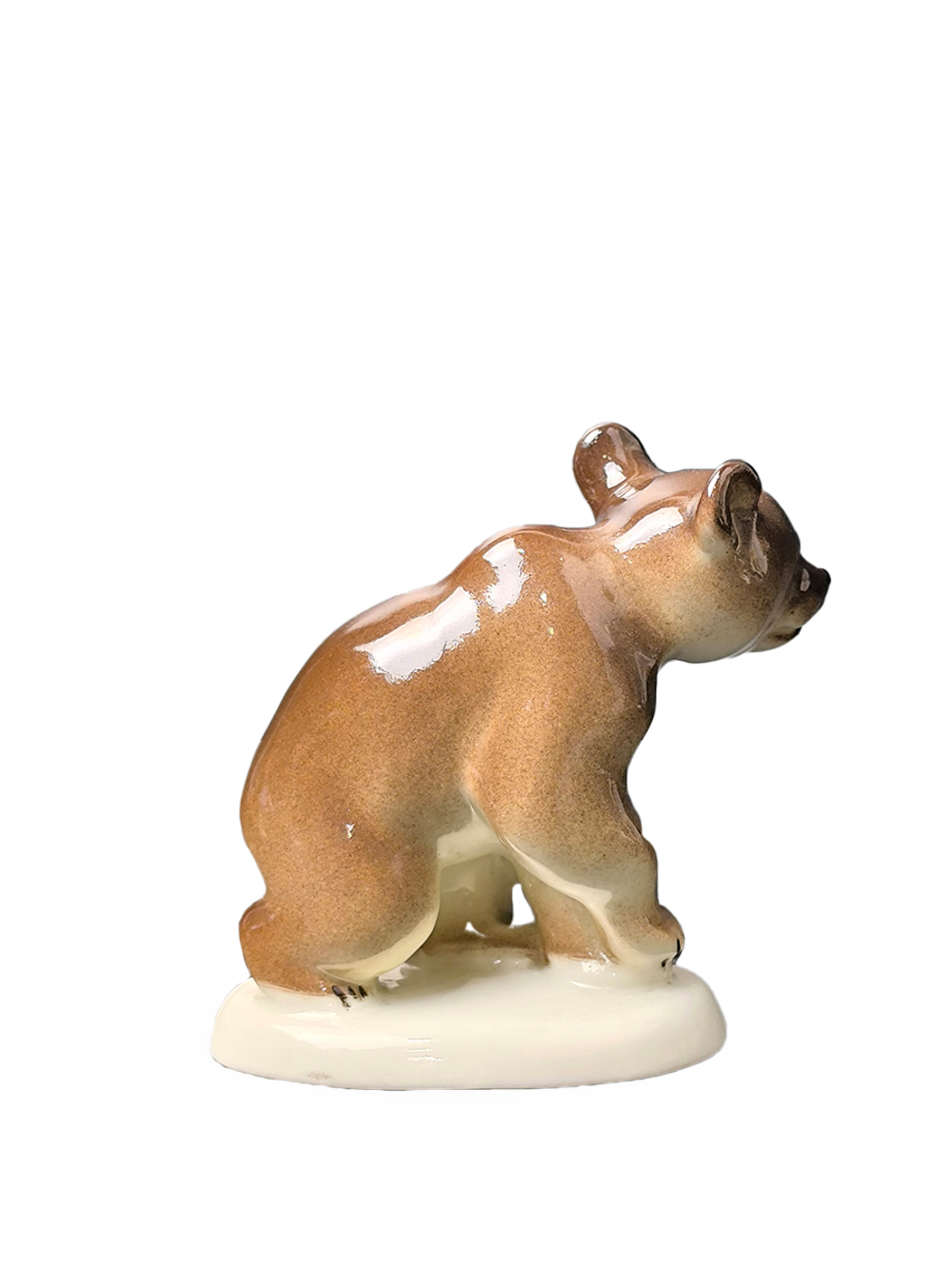 Статуэтка (миниатюра) "Медвежонок присевший" ЛФЗ