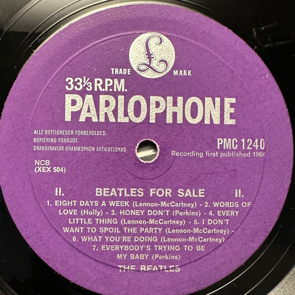 The Beatles - Beatles For Sale (Дания)