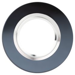 Светильник встраиваемый декоративный ЭРА DK7 CH/BK под лампу MR16 GU5.3 черный/хром