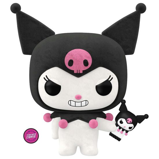 Фигурка Funko POP! Kuromi Kuromi with Phone w/(FL) Chase (Exc) (88) 82182 / Фигурка Фанко ПОП! по мотивам франшизы "Hello Kitty", Куроми (ЧЕЙЗ)