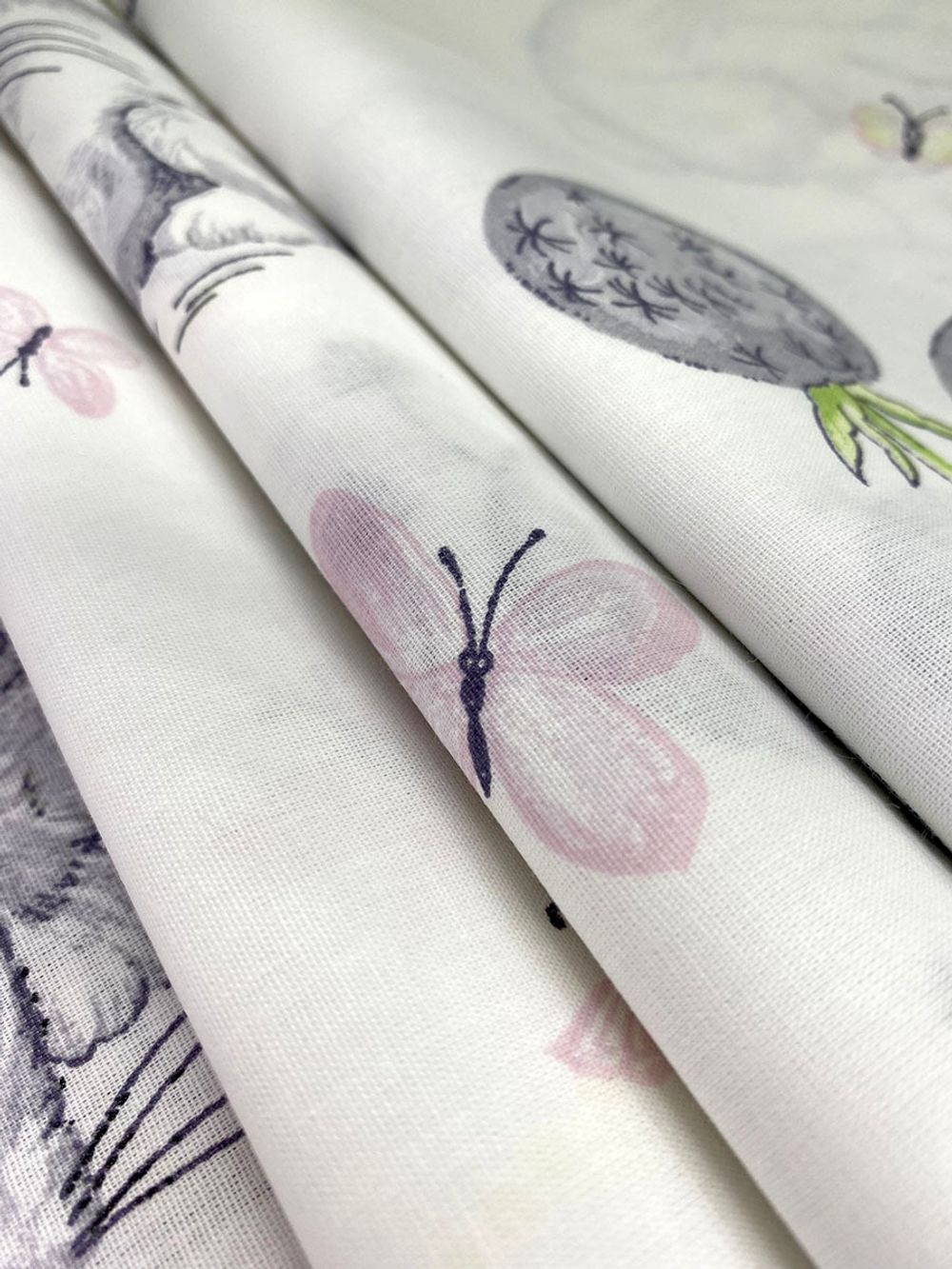 Постельное белье Сказка "Кролики" евро Наволочка 50х70 см 2 шт Простынь на резинке 180х200 см Пододеяльник 200х215 см, поплин